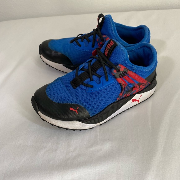 PUMA Pacer Future Splatter Kids Boy’s Blue Runner Sneakers Shoes Size 12C/17.5cm - Picture 5 of 15